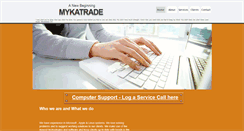 Desktop Screenshot of mykatrade.co.za